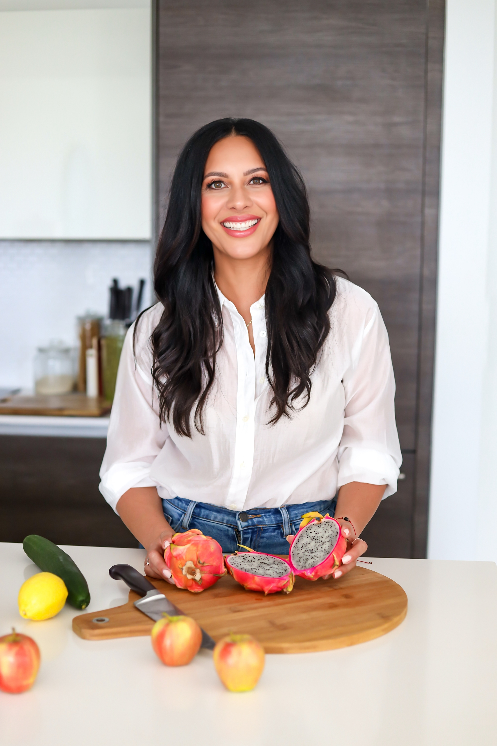 Sascha Torres in her kitchen